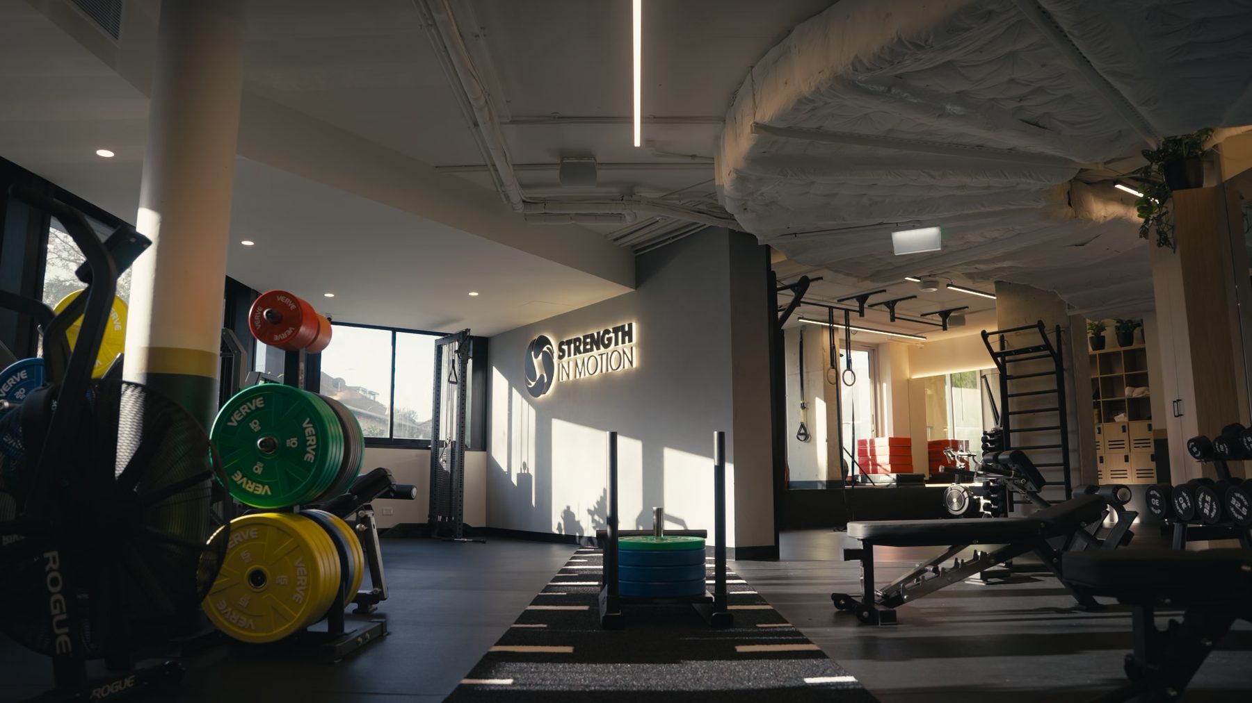 A finished commercial gym floor in Australia
